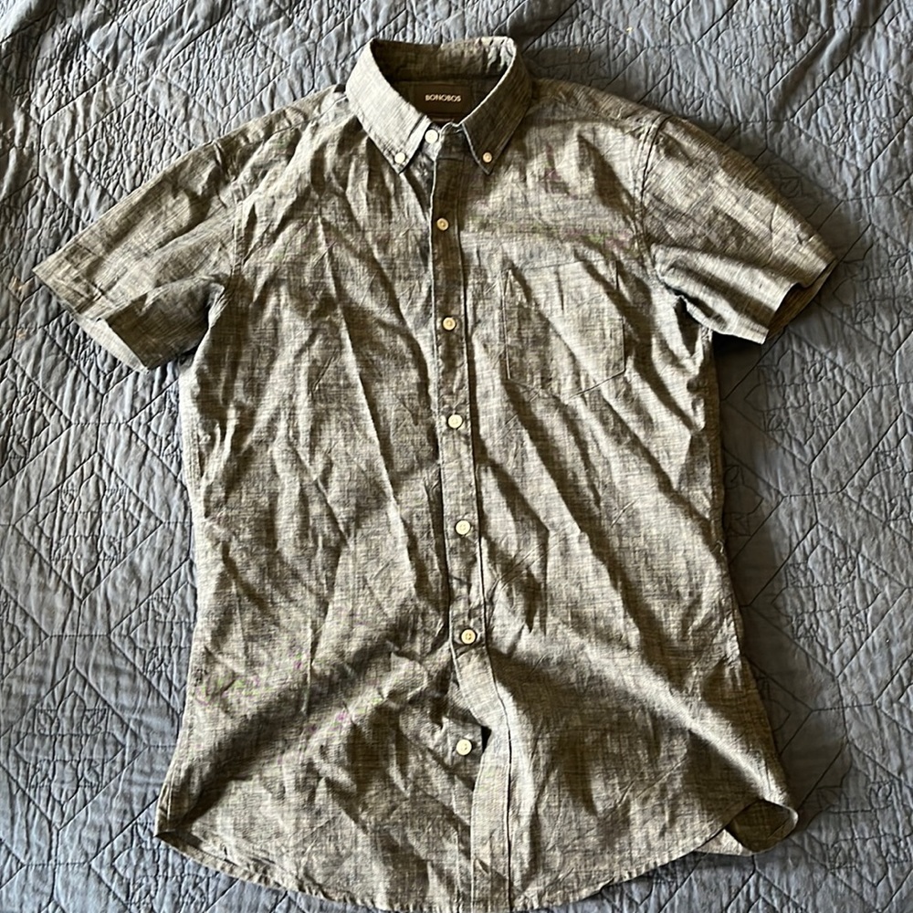 Bonobos short sleeve button down. Size medium long